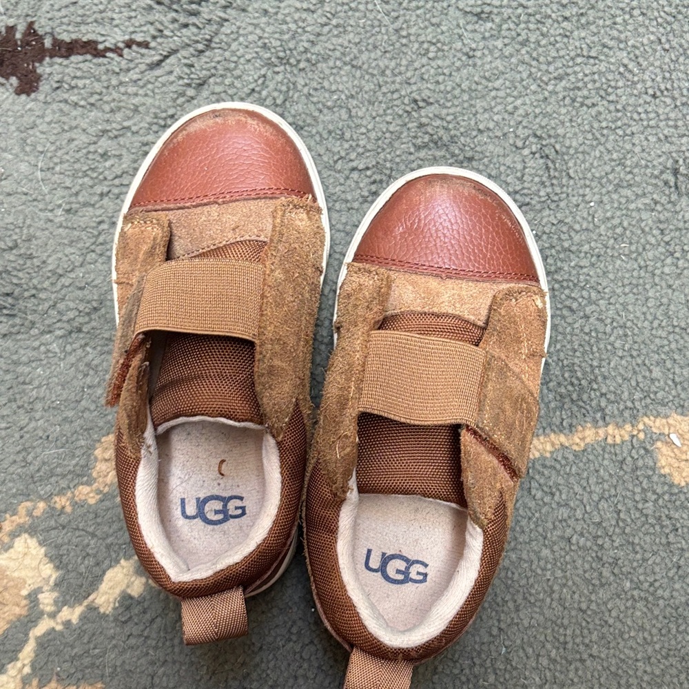 UGG Kids Tan and Brown Sneakers